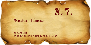 Mucha Tímea névjegykártya